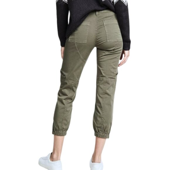 Joie NWT Aerial Vintage-Style Utility Ankle Pants Fatigue Green Women’s Size 4 - Picture 5 of 10
